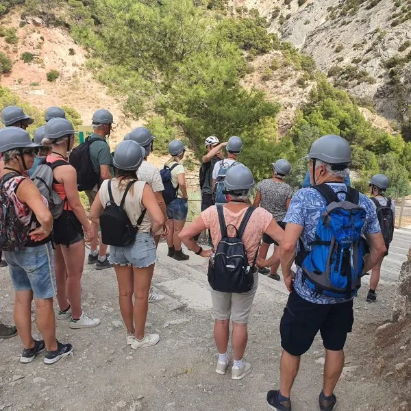Corporate team building group hiking experience in Andalusia organized by local DMC for companies and agencies