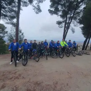 Corporate team building e-bike experience in Andalusia with company group