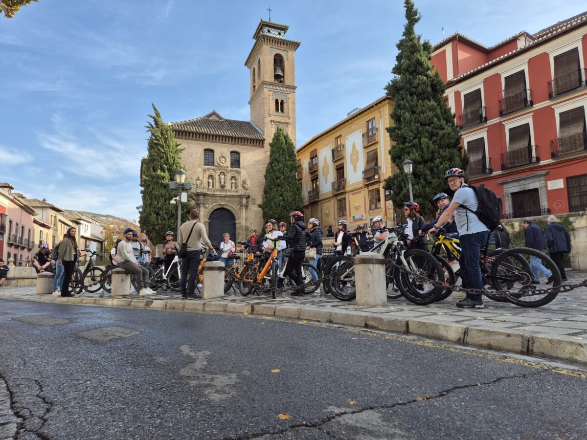 Corporate team building e-bike tour in Granada organized by destination management company