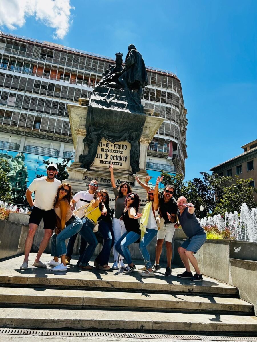 Corporate incentive group enjoying cultural experience in Granada city center