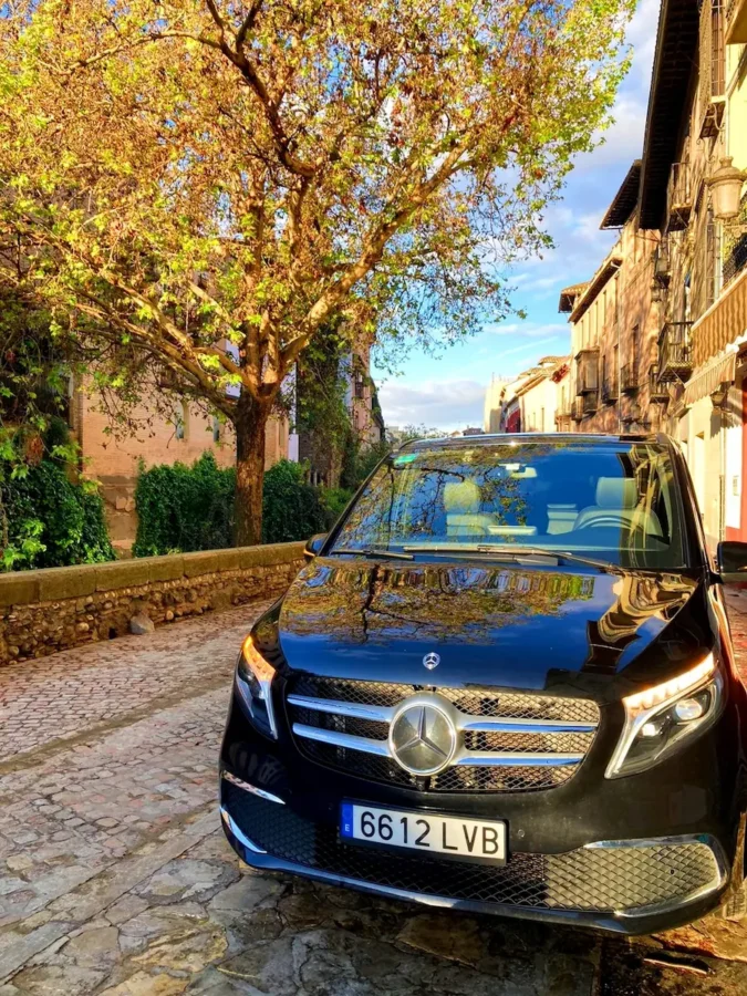 Premium Mercedes van for corporate transfers in Andalusia