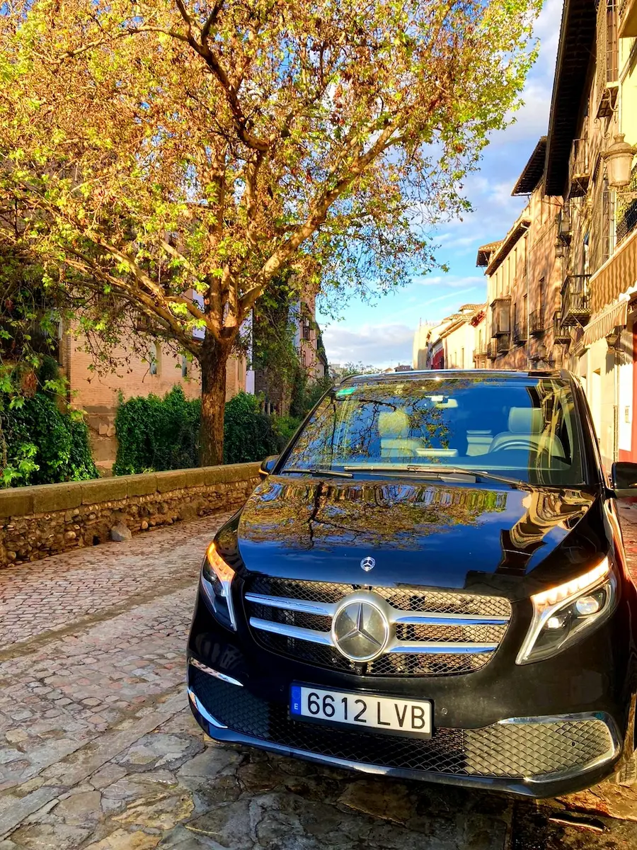 Premium Mercedes van for corporate transfers in Andalusia